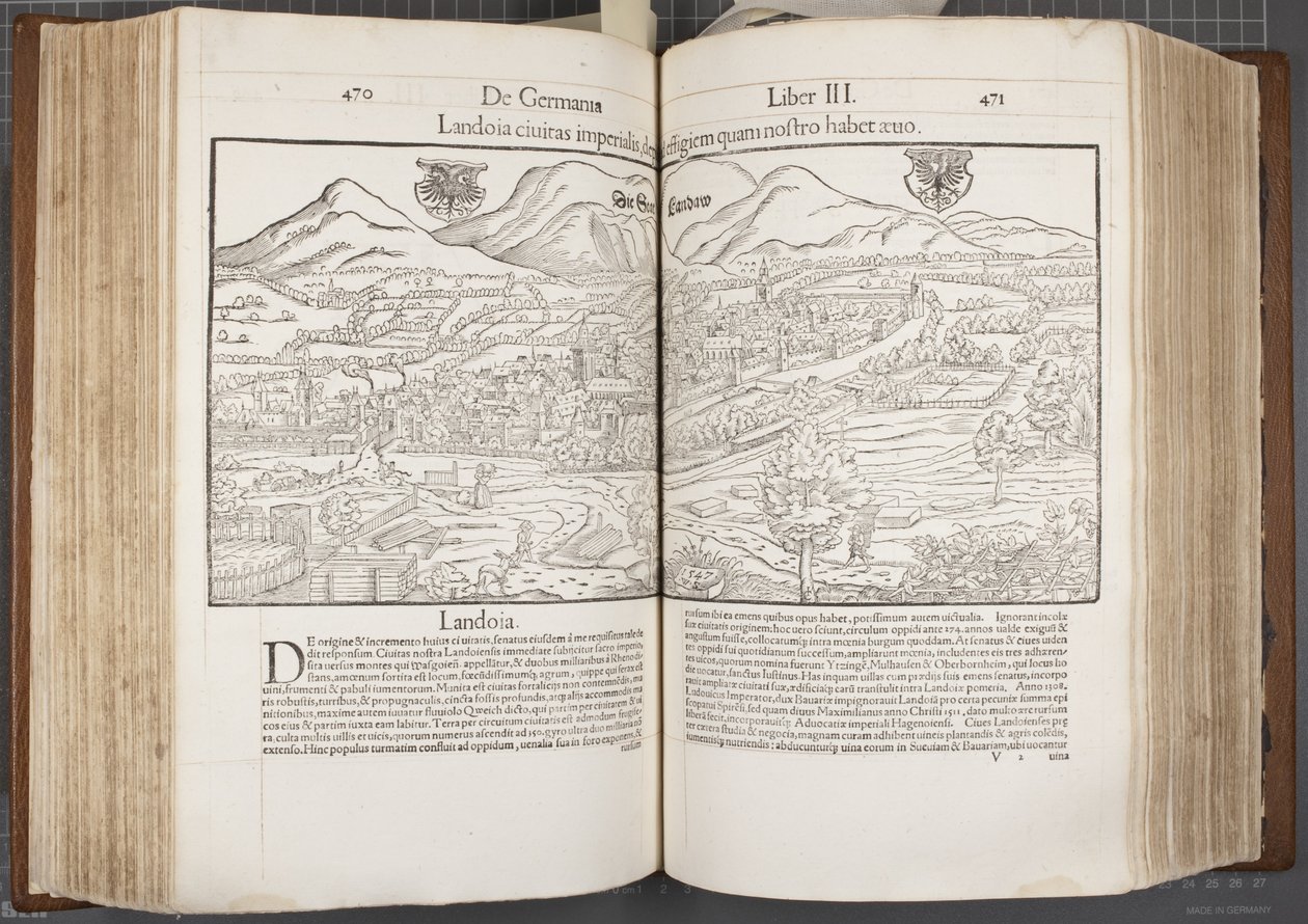 Cosmographia, Fol 470-471, 1544 door Sebastian Munster