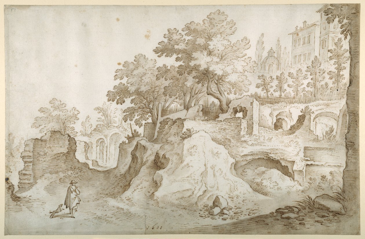 Romeinse ruïnes door Sebastian Vrancx