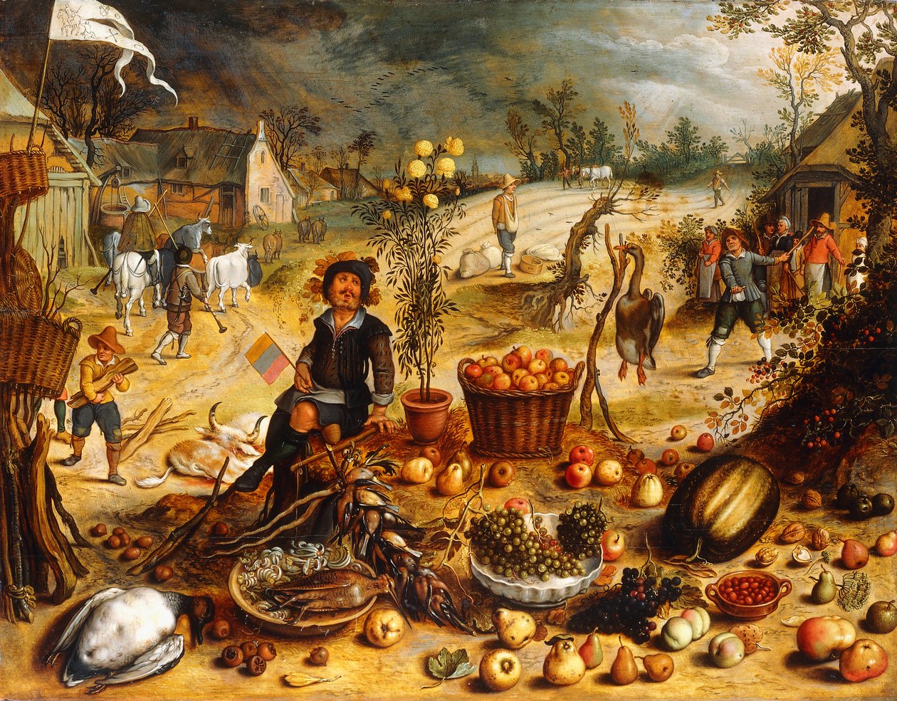 De Vier Seizoenen - Herfst door Sebastian Vrancx