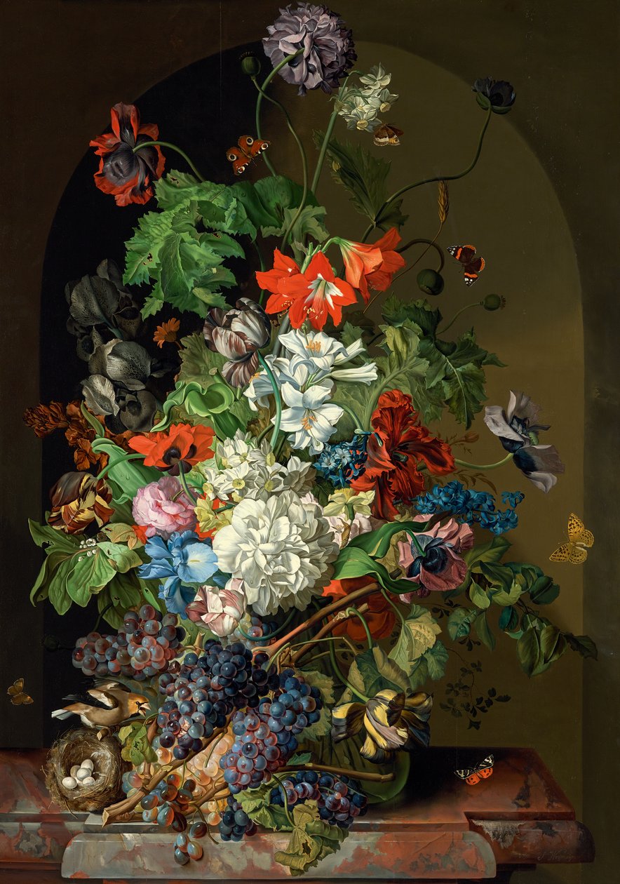 Bloemenstilleven door Sebastian Wegmayr