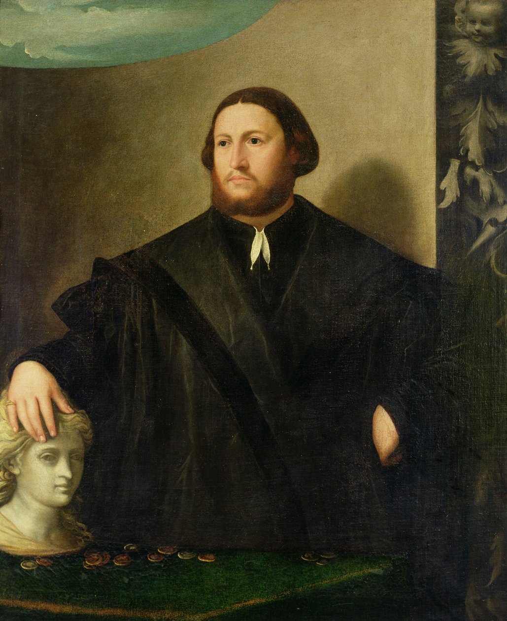 Portret van Raphaele Grassi door Sebastiano Florigerio