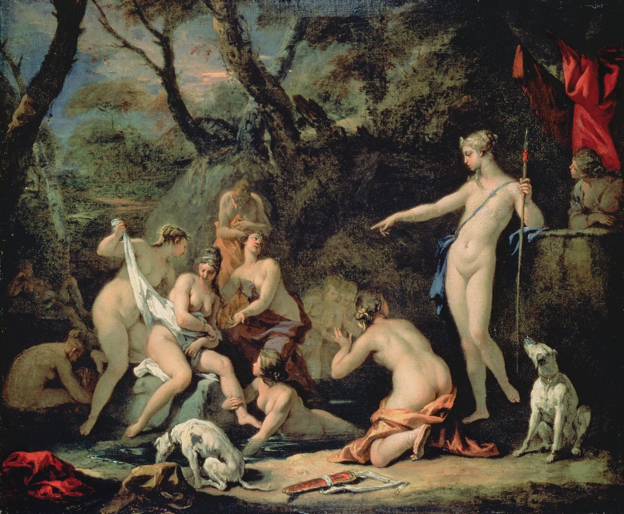 Diana en Callisto door Sebastiano Ricci