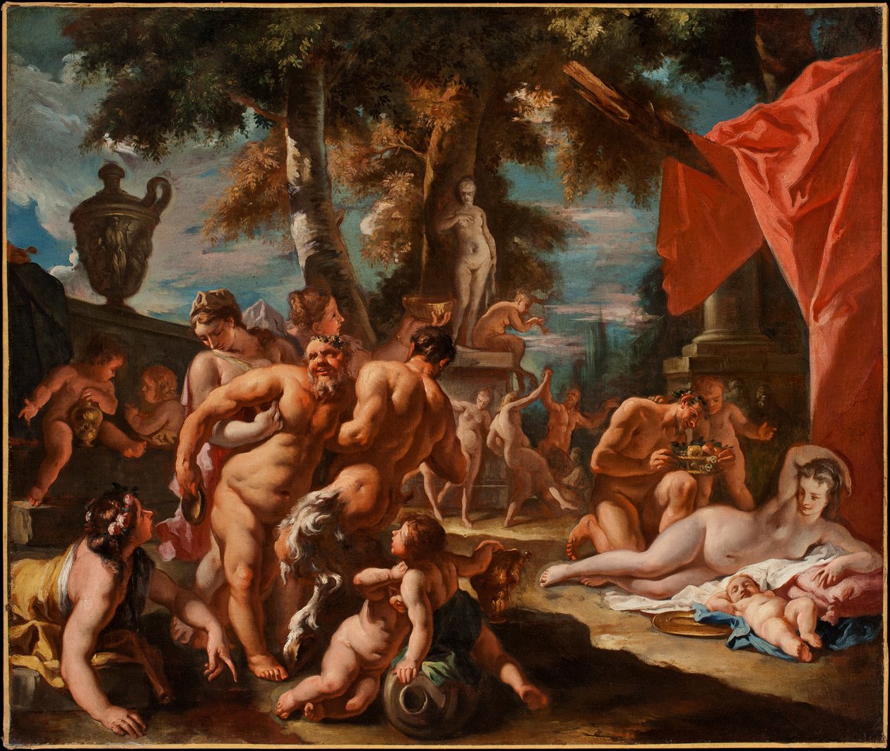 Feest van Silenus door Sebastiano Ricci