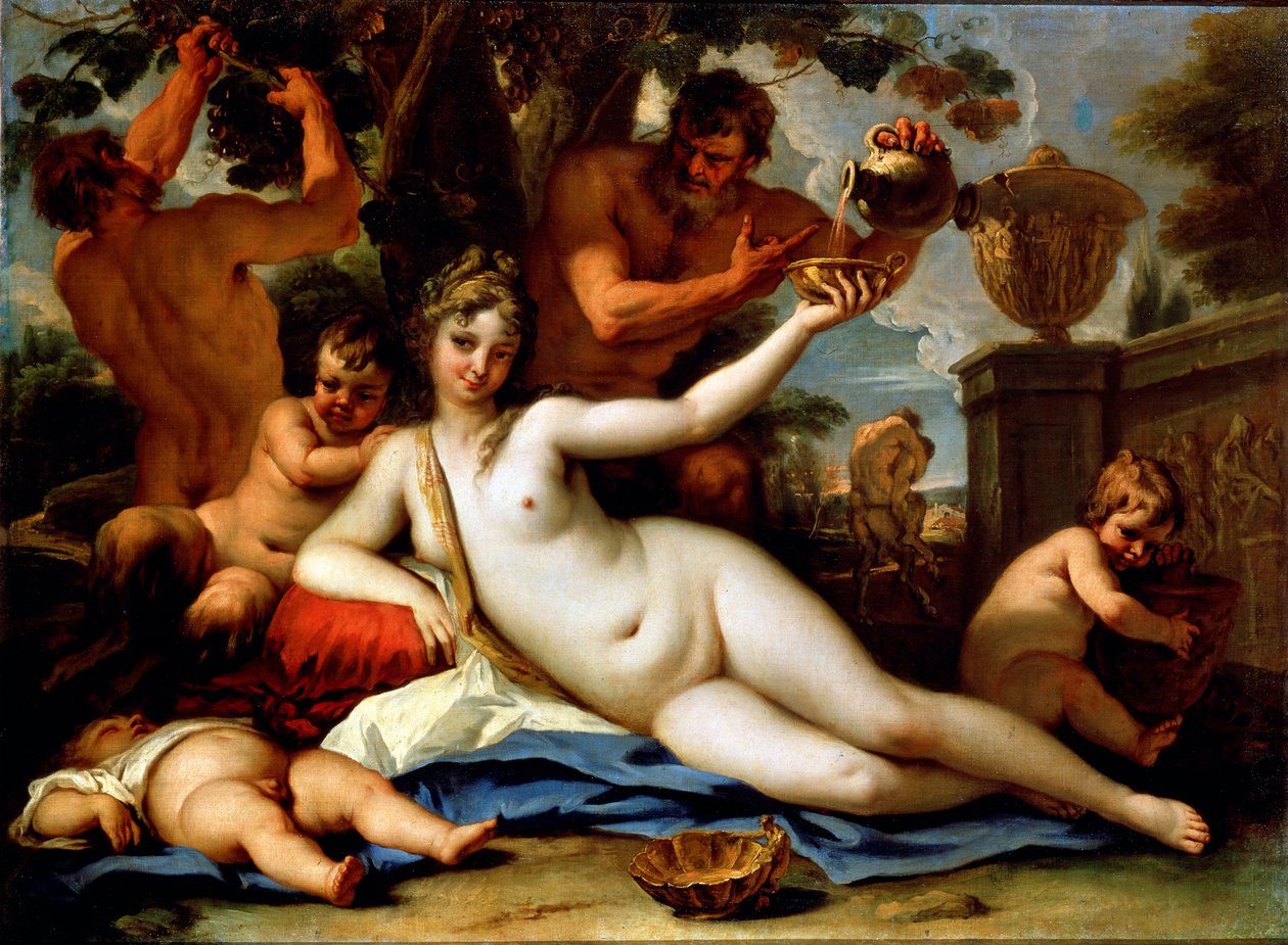 Bacchante en saters, c1713 door Sebastiano Ricci