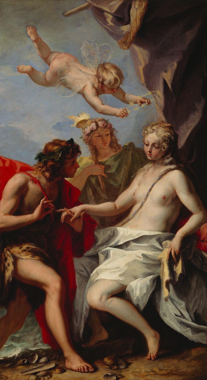 Bacchus en Ariadne door Sebastiano Ricci