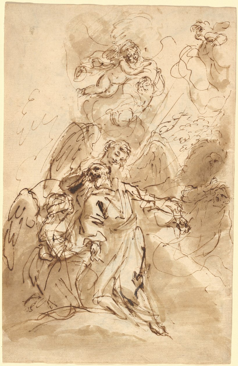 De extase van Sint Franciscus door Sebastiano Ricci