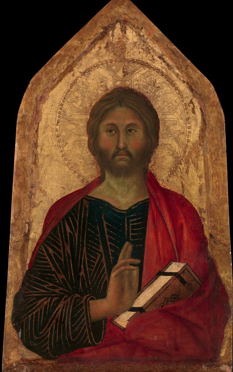 Christus Zegenend door Segna di Buonaventura