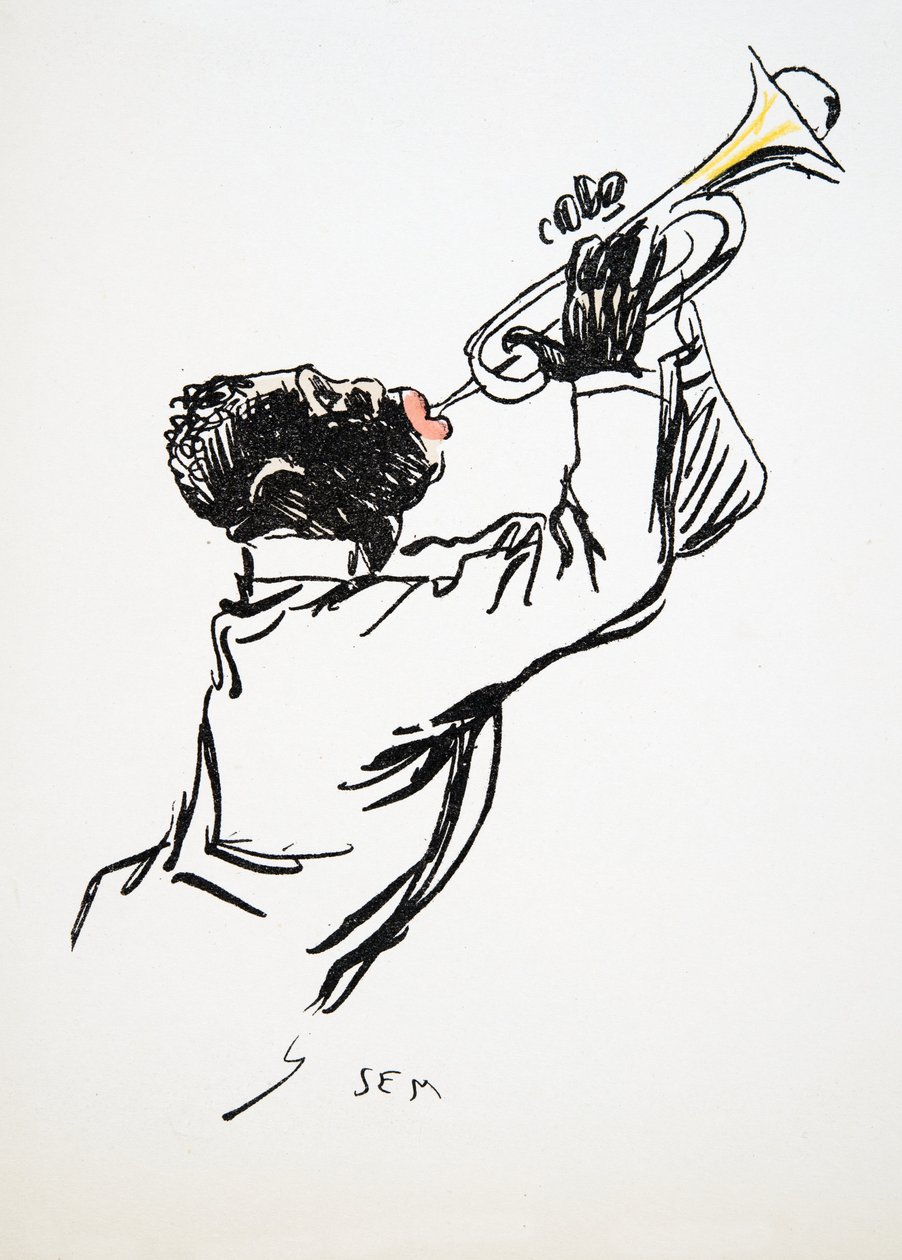 Saxofonist, uit White Bottoms, uitgegeven 1927 door Sem