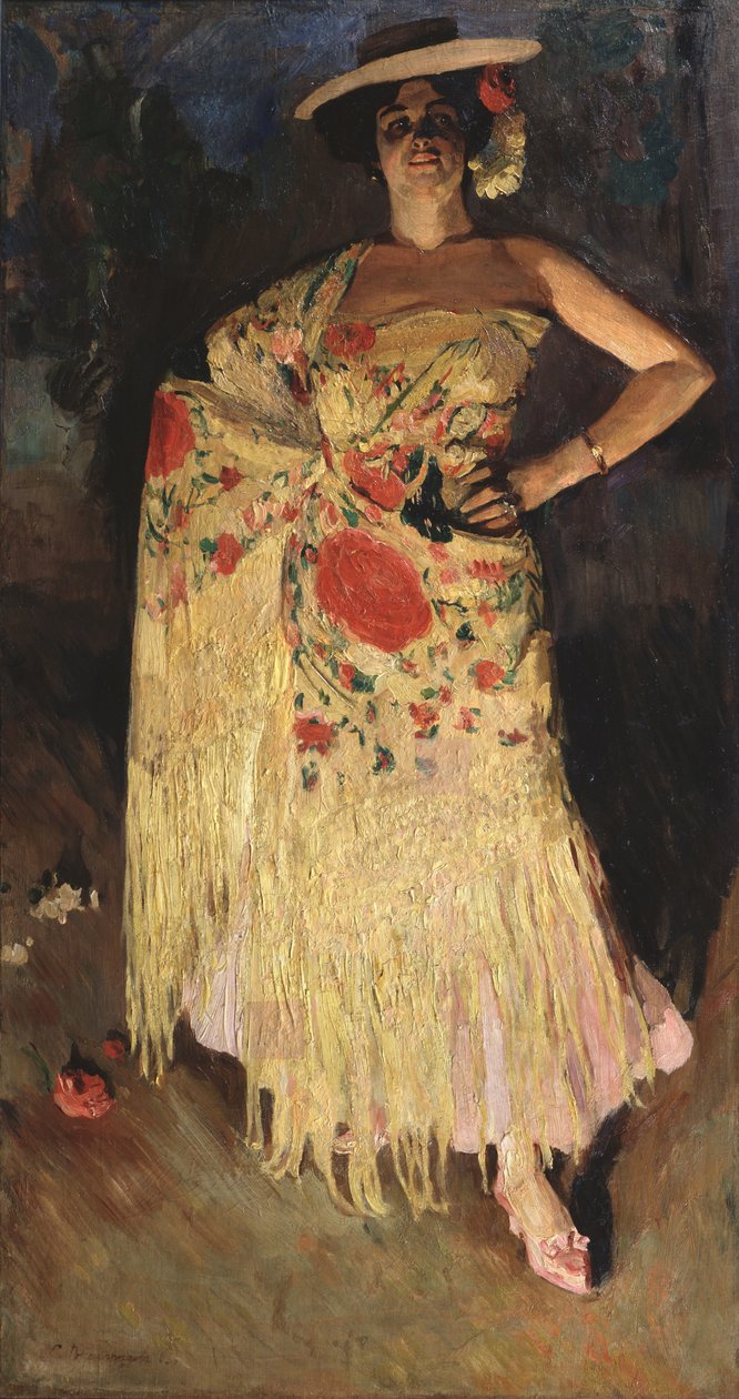 Een danseres, 1903 door Sergei Arsenevich Vinogradov