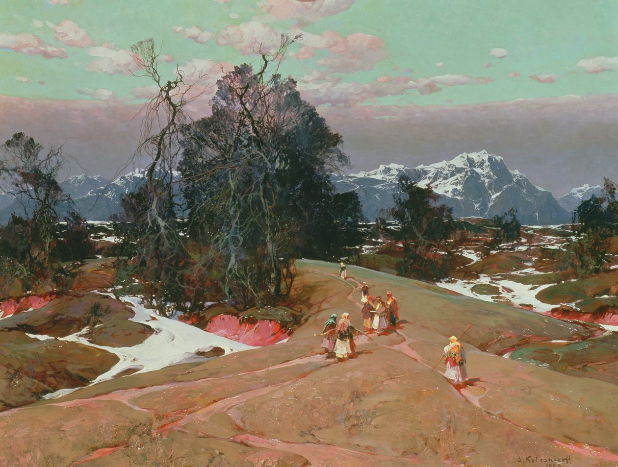 Berglandschap door Sergei Kolesnikoff