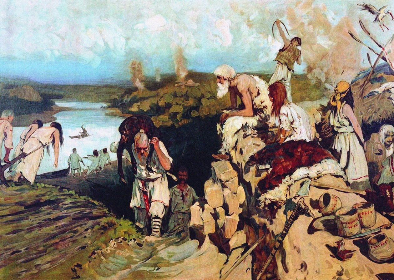 Leven van Oost-Slaven, 1907-1909 door Sergej Vasilevic Ivanov