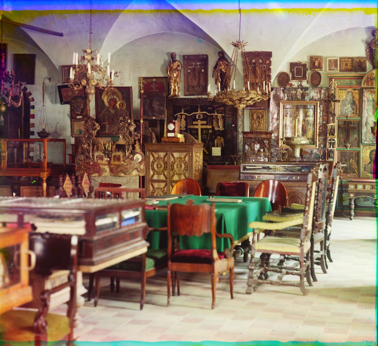 Belaya Palata [Wit Paleis] museum in Rostov, 1905-1915 door Sergey Prokudin Gorsky
