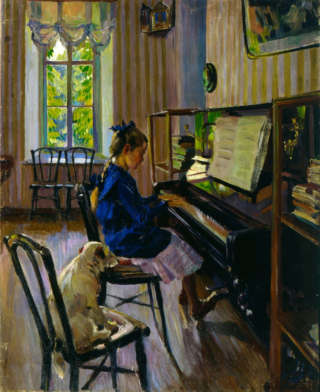 Aan de Piano door Sergey Vinogradov