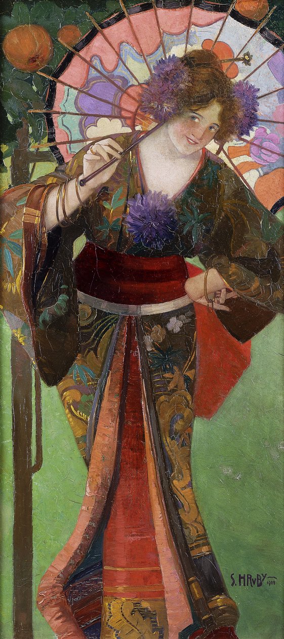 Geisha door Sergius Hruby
