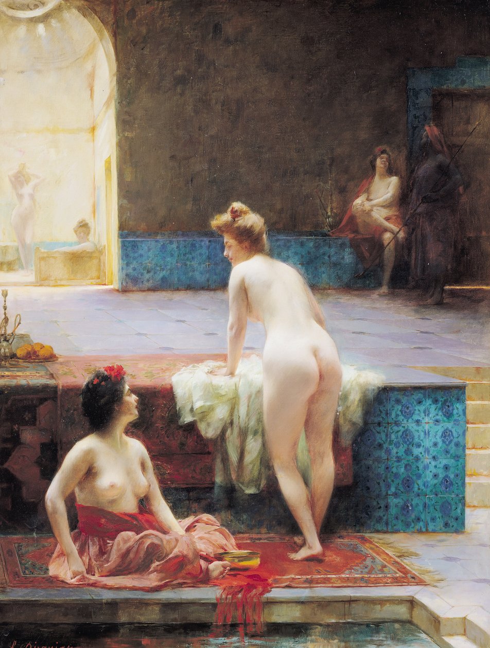 Het Turkse bad, 1896 door Serkis Diranian