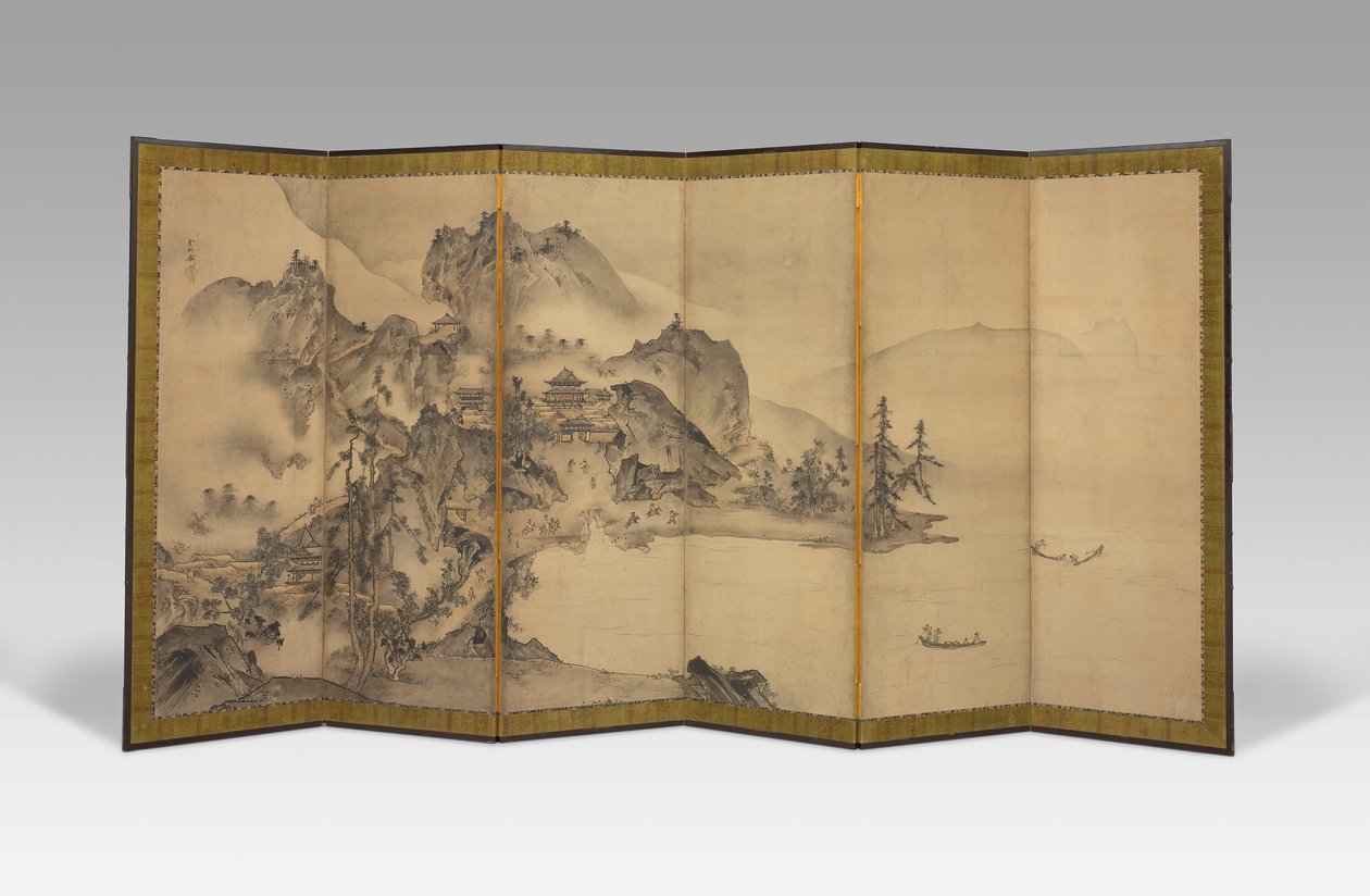 Landschap van de Vier Seizoenen door Sesson Shukei