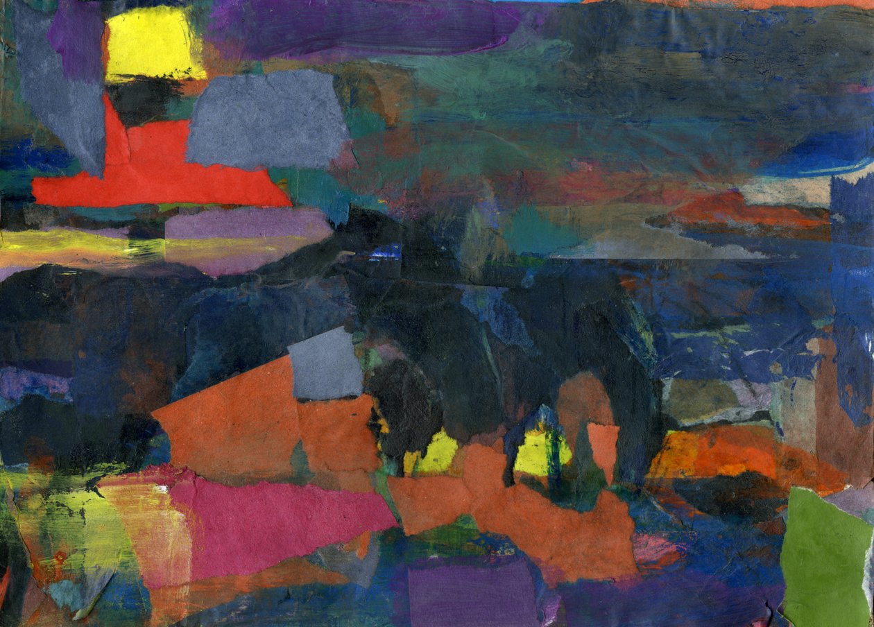 Paard 1, 2024 (collage) door Shaun Carey