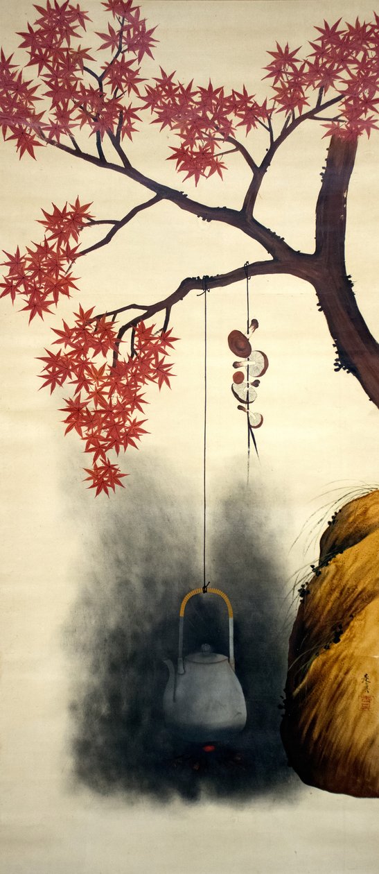 Herfstesdoorn, eind 19e eeuw door Shibata Zeshin