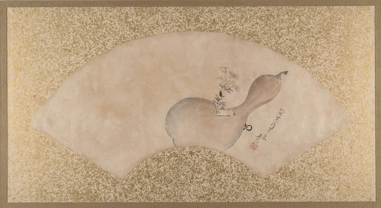 Bloemen in kalebas, late 19e eeuw door Shibata Zeshin