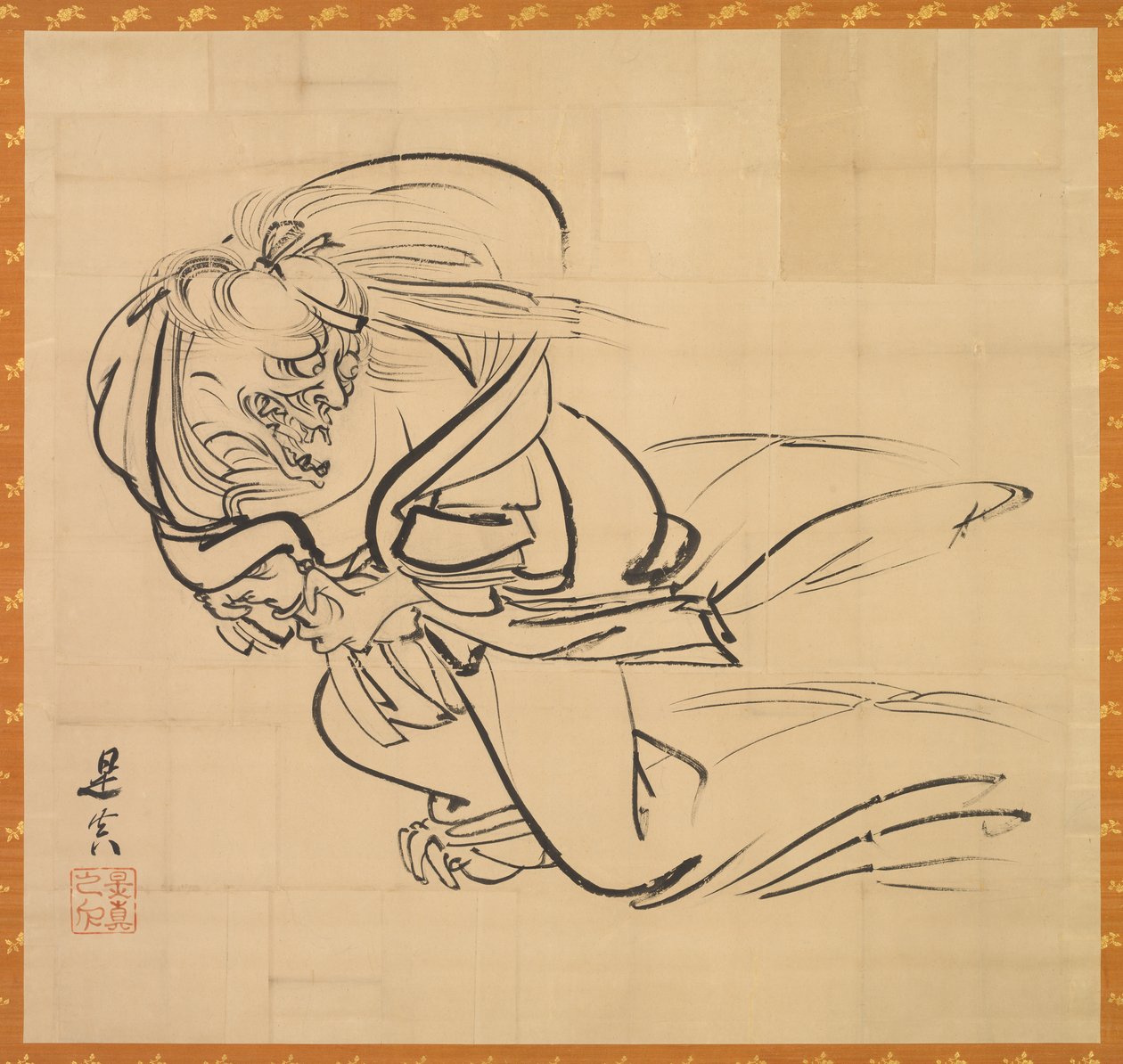 Ibaraki, ca. 1840 door Shibata Zeshin
