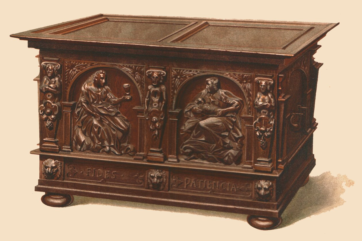 Eiken kist door Shirley Charles Llewellyn Slocombe