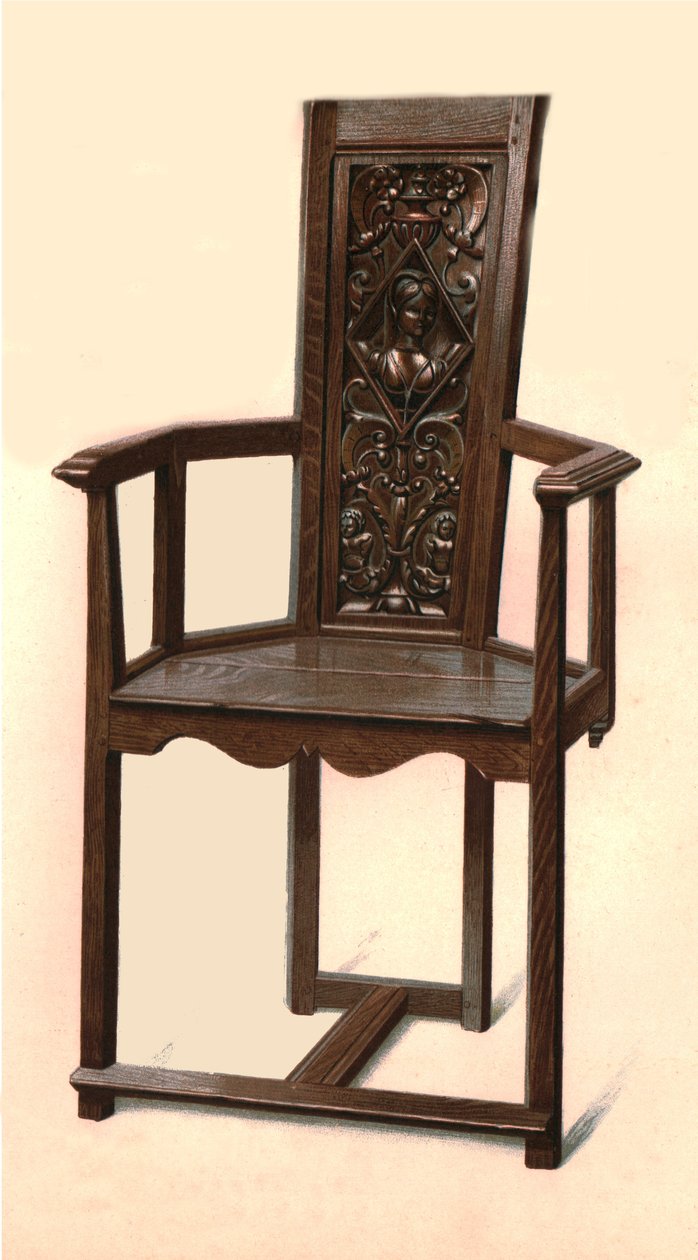 Taxusstoel, 1904 door Shirley Charles Llewellyn Slocombe