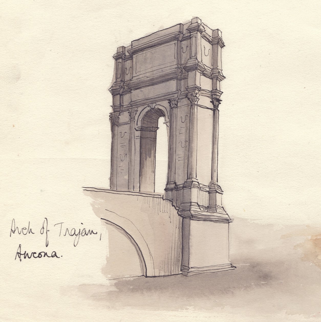 Boog van Trajanus, Ancona door Shirley Markham