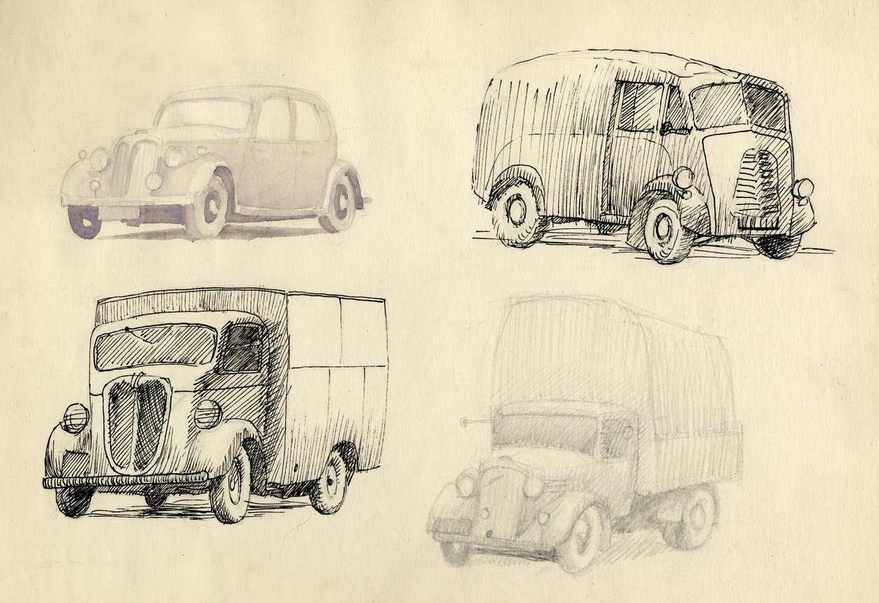 Auto en vrachtwagens door Shirley Markham