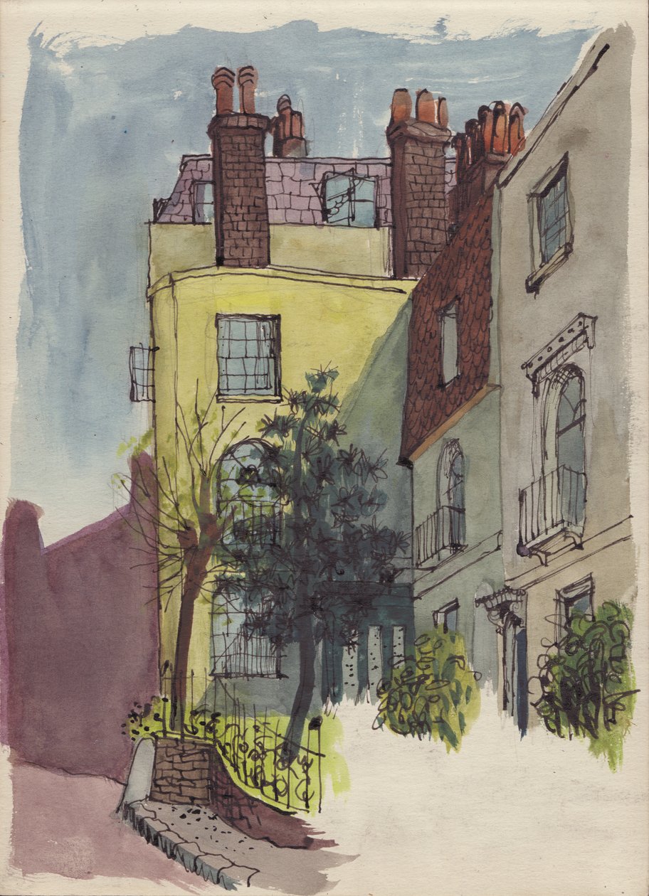 Huizen in Hampstead, ca. 1950 door Shirley Markham