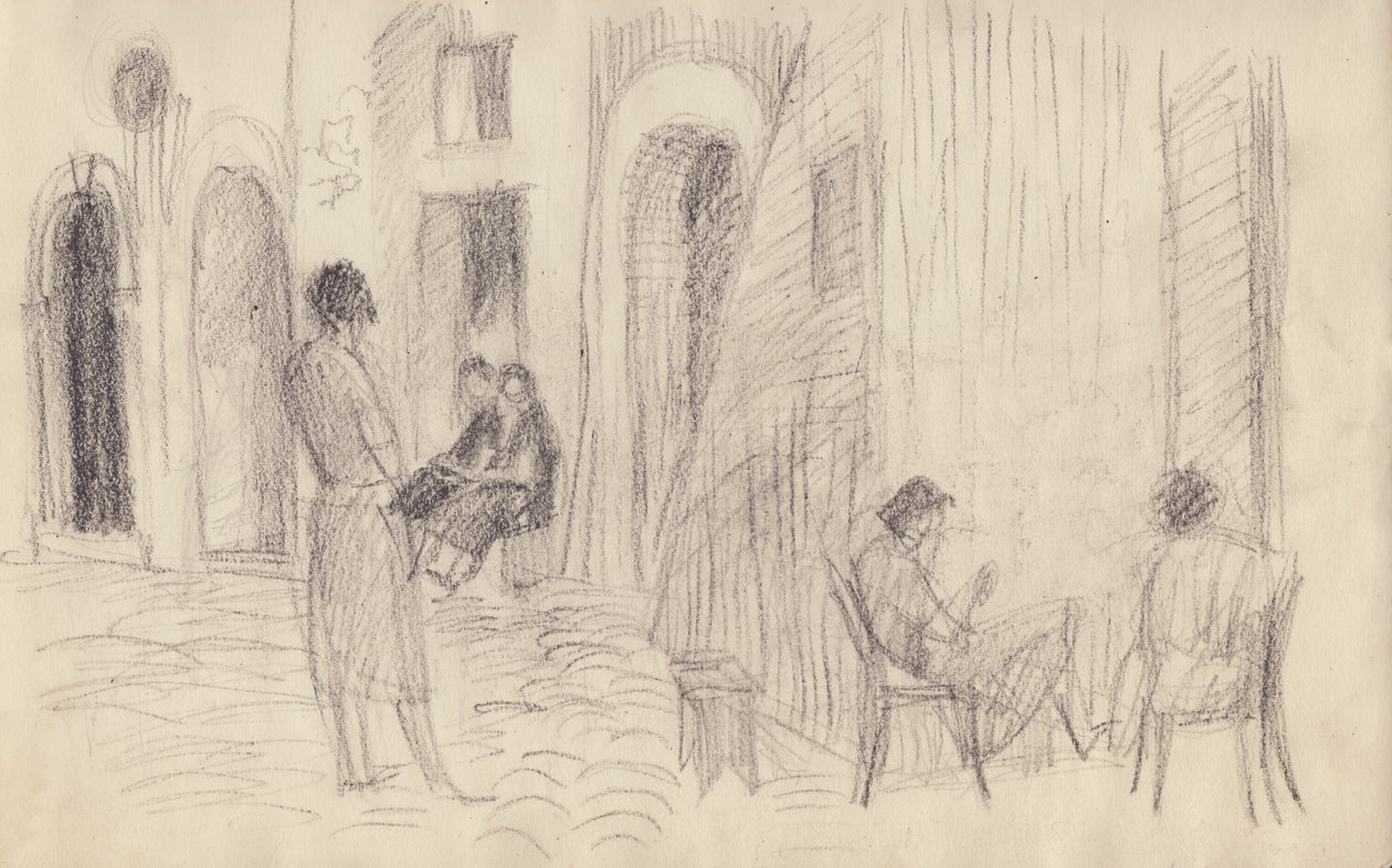 Straatscène, Italië door Shirley Markham
