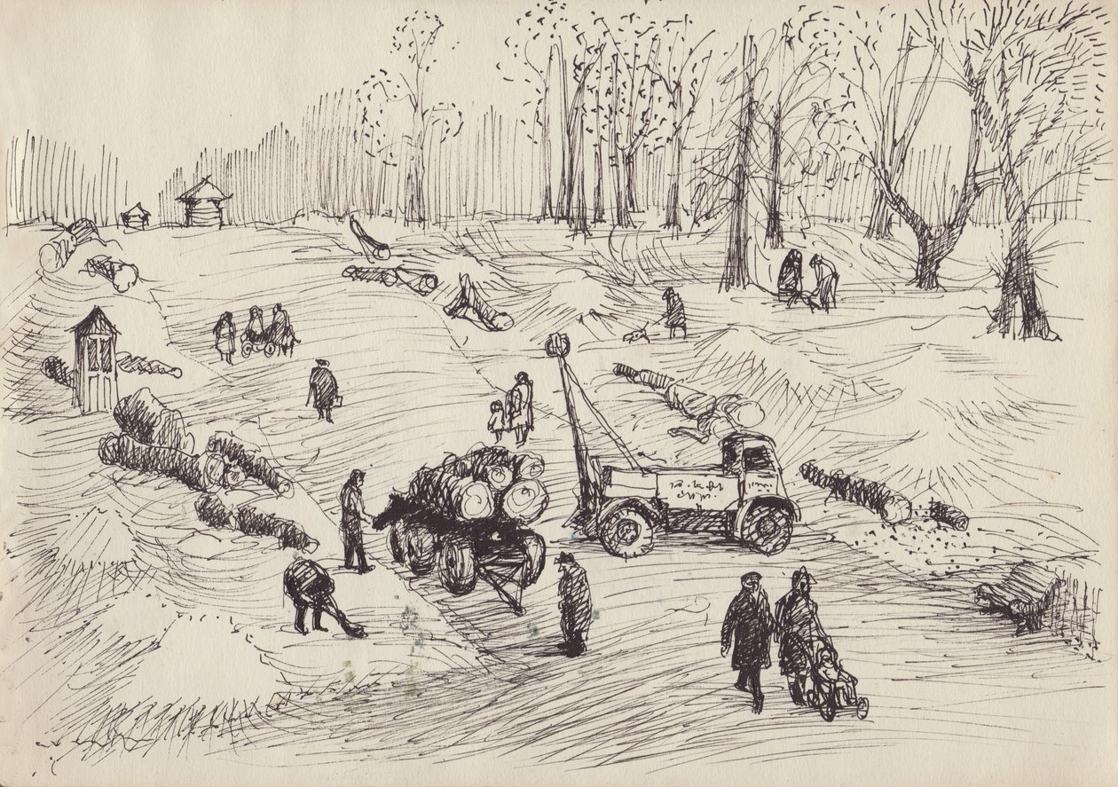 Bomen kappen door Shirley Markham