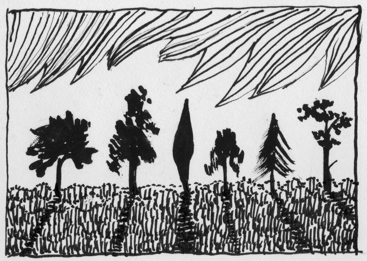 Bomen, 1951 door Shirley Markham