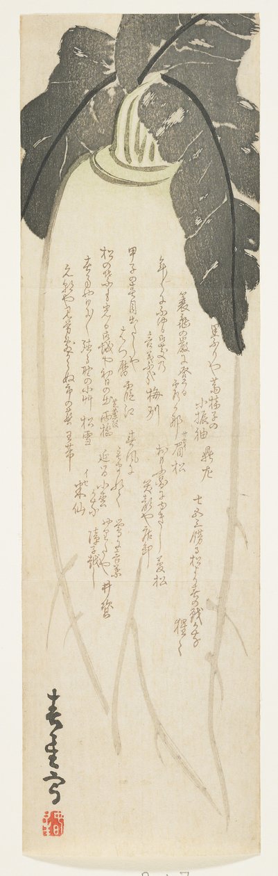 Daikon radijs, januari 1864 door Shunsei