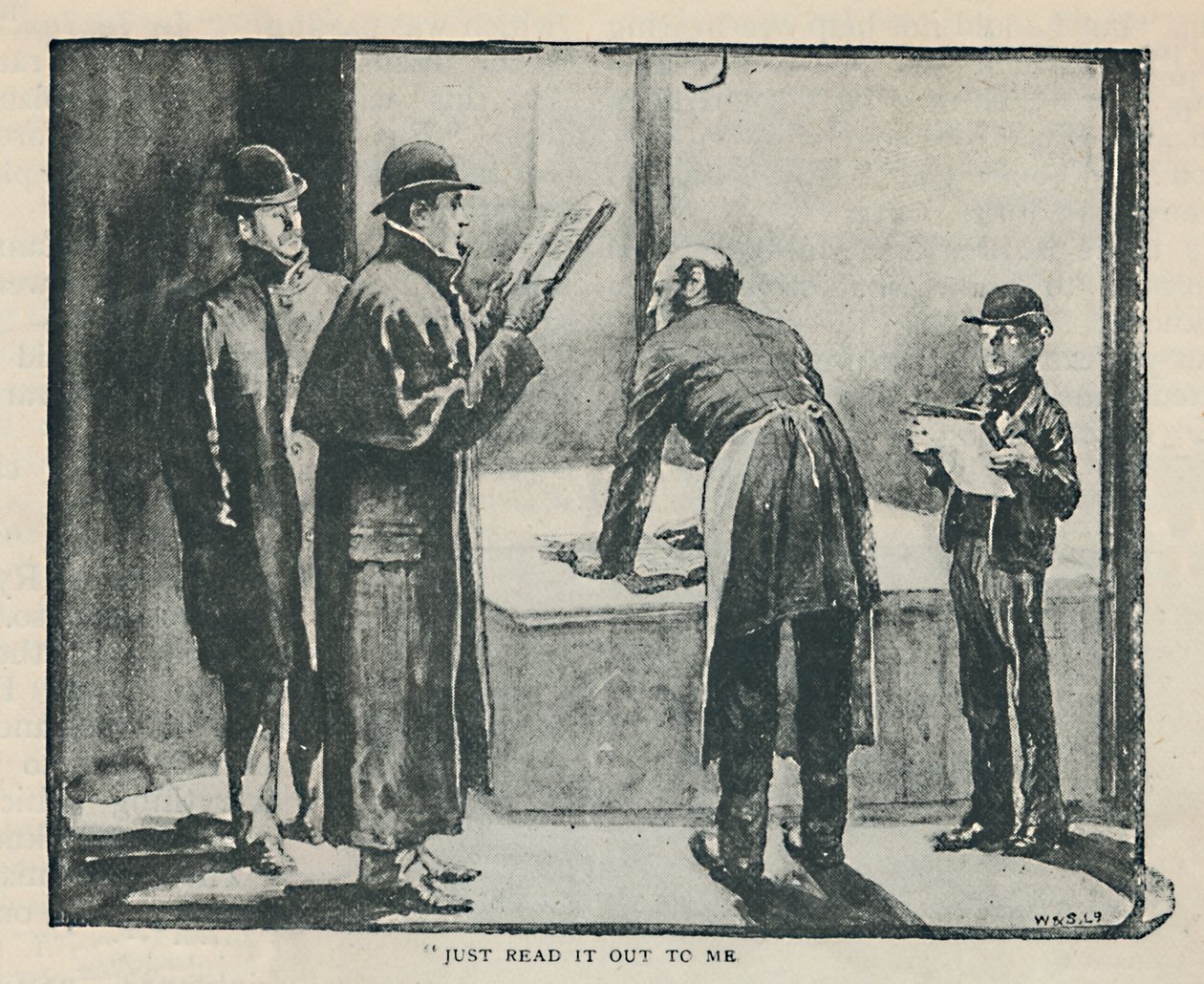 Lees het gewoon voor mij, 1892 door Sidney Paget