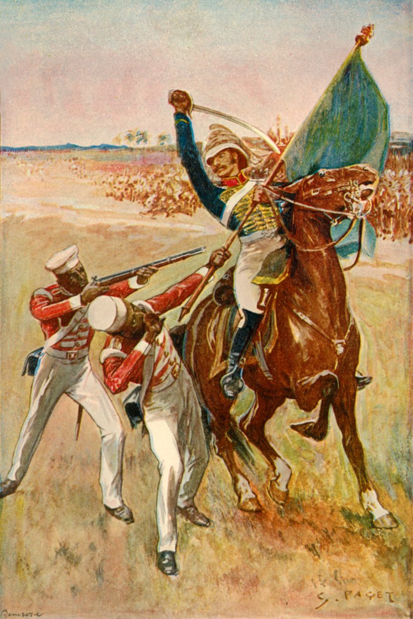 Roberts wint het Victoria Cross, 1901 door Sidney Paget
