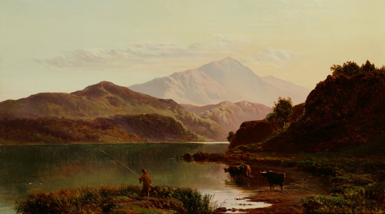 Vissen op Het Meer door Sidney Richard Percy