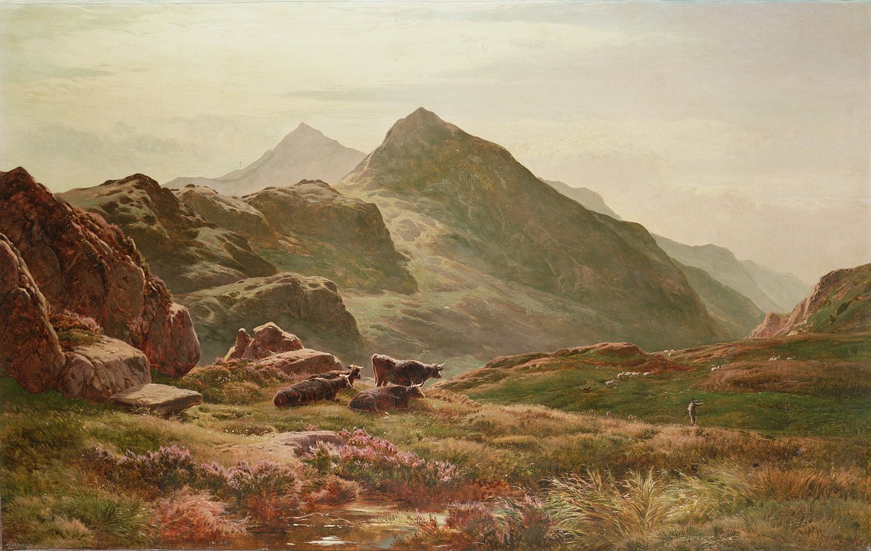 Hooglandscène door Sidney Richard Percy