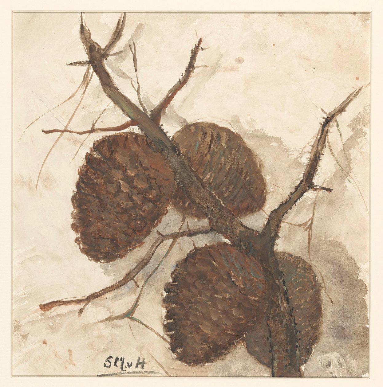 Sparappels aan een tak door Sientje Mesdag van Houten