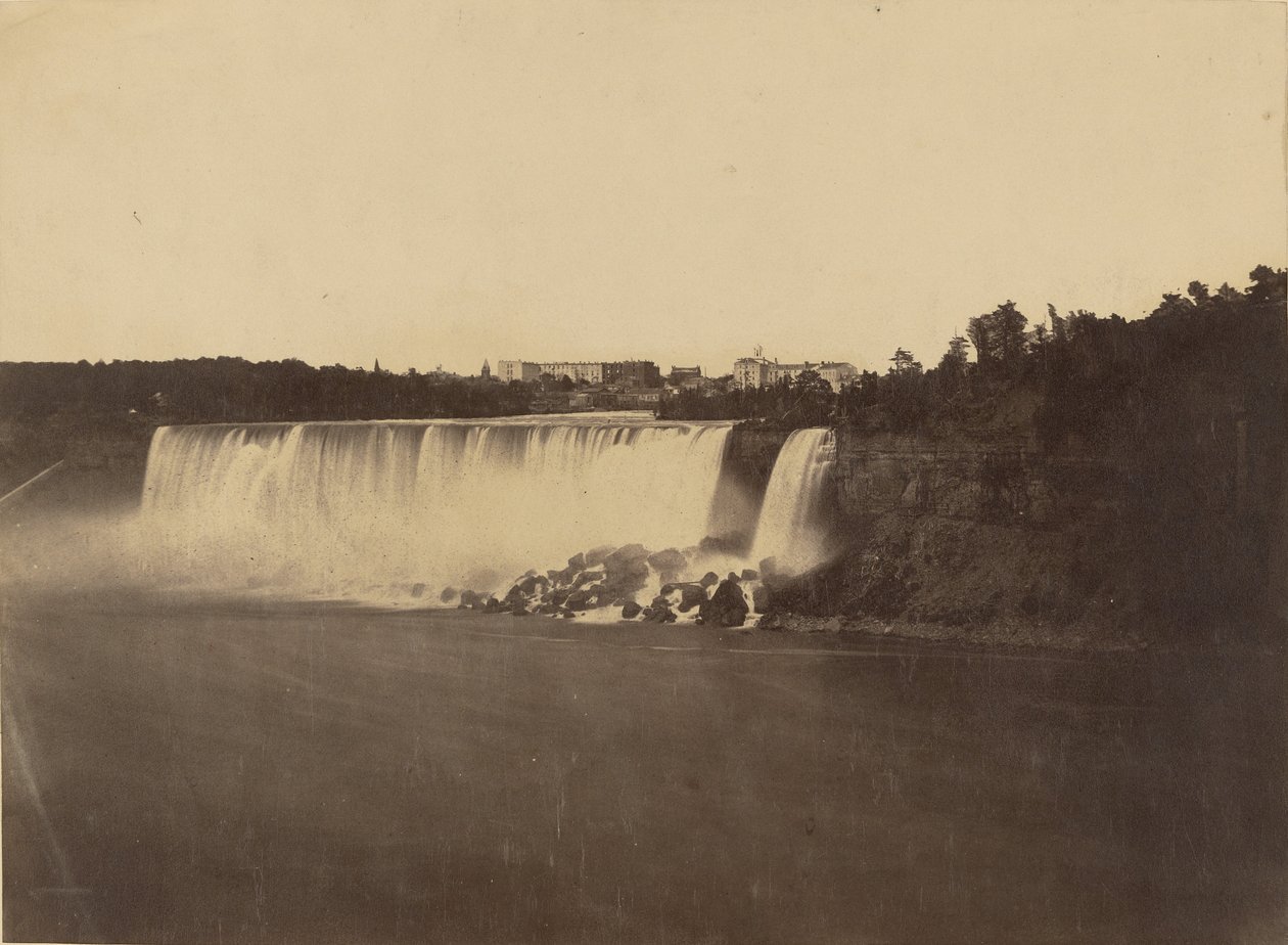 Amerikaanse watervallen, Niagara-stad door Silas A. Holmes