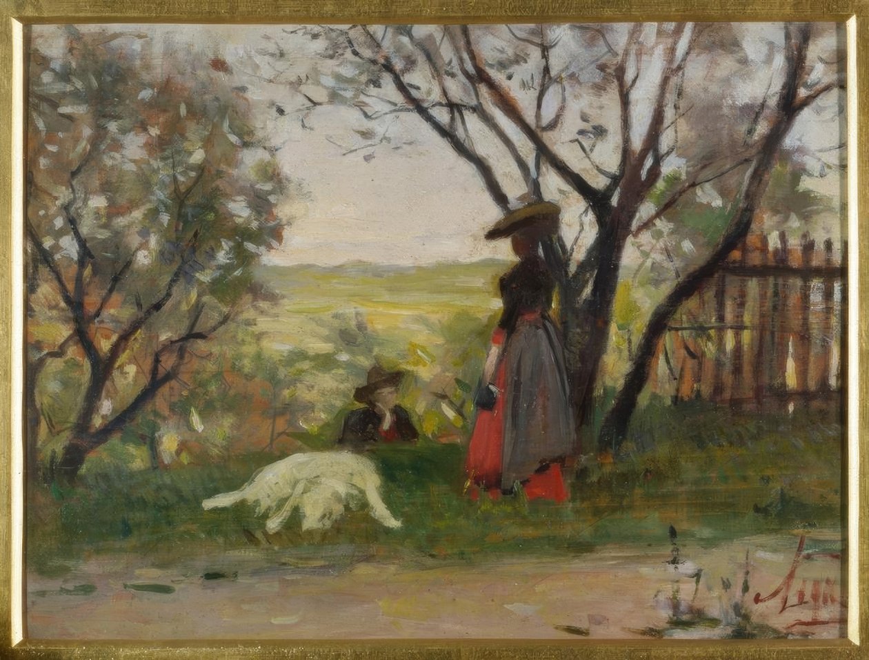 De Meesteres van de Tuin door Silvestro Lega