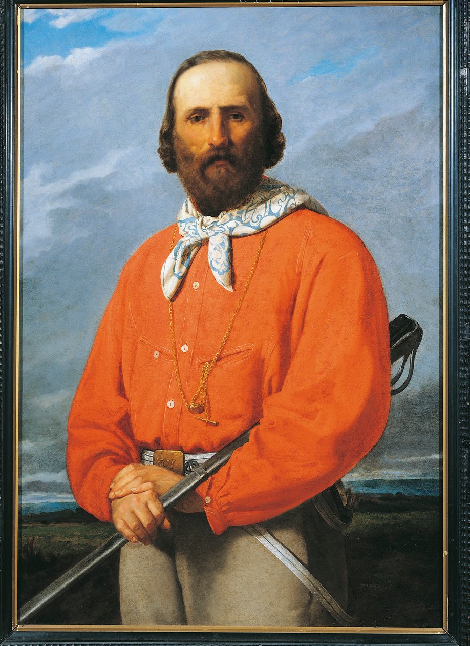 Portret van Giuseppe Garibaldi door Silvestro Lega