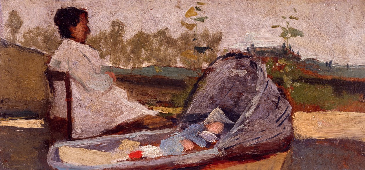 De Wieg door Silvestro Lega