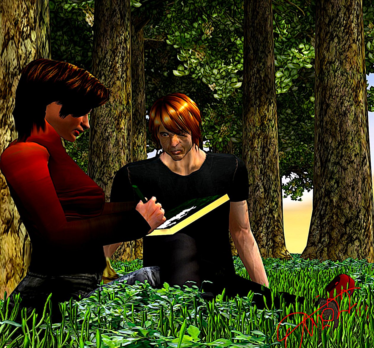 Creatieve ontmoeting in het digitale bos door Silvia Martini