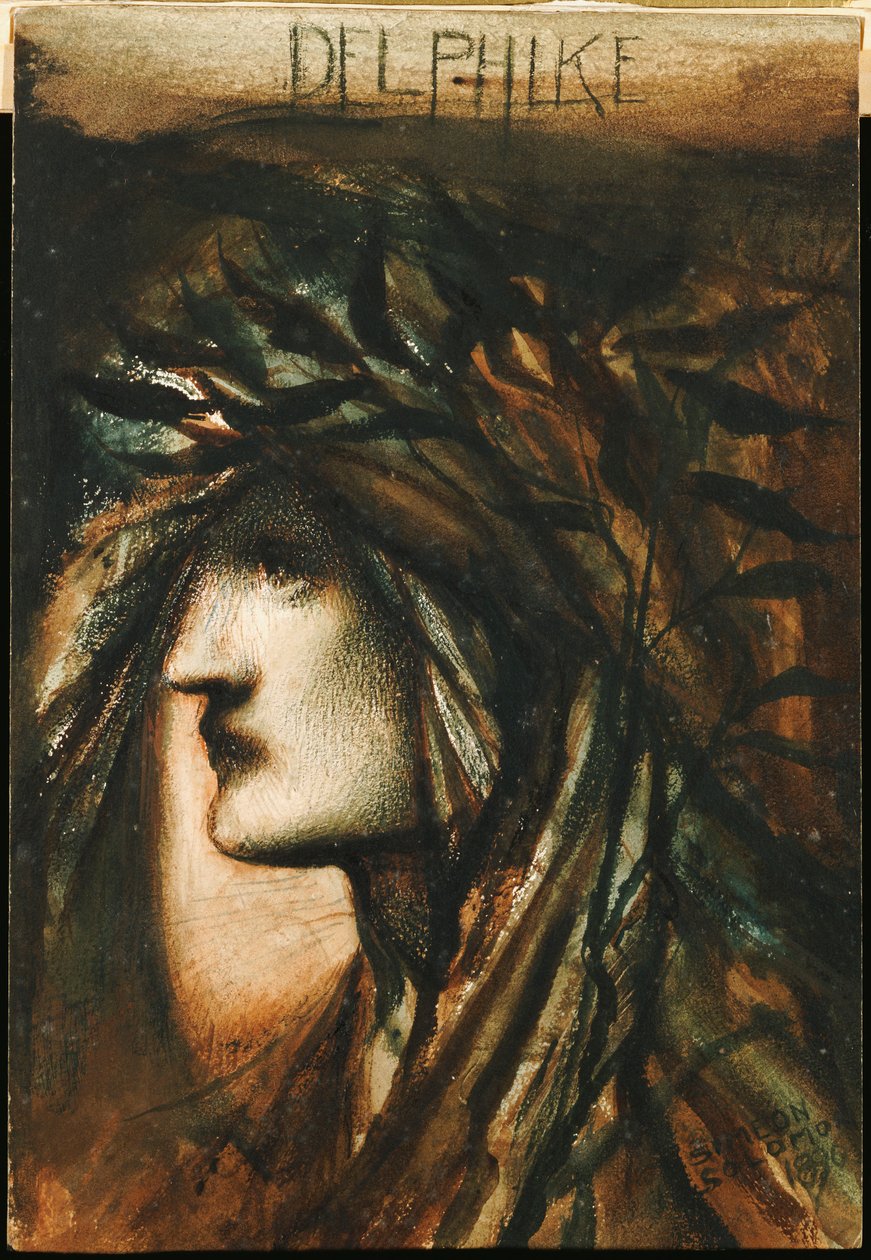 Delphike, 1896 door Simeon Solomon