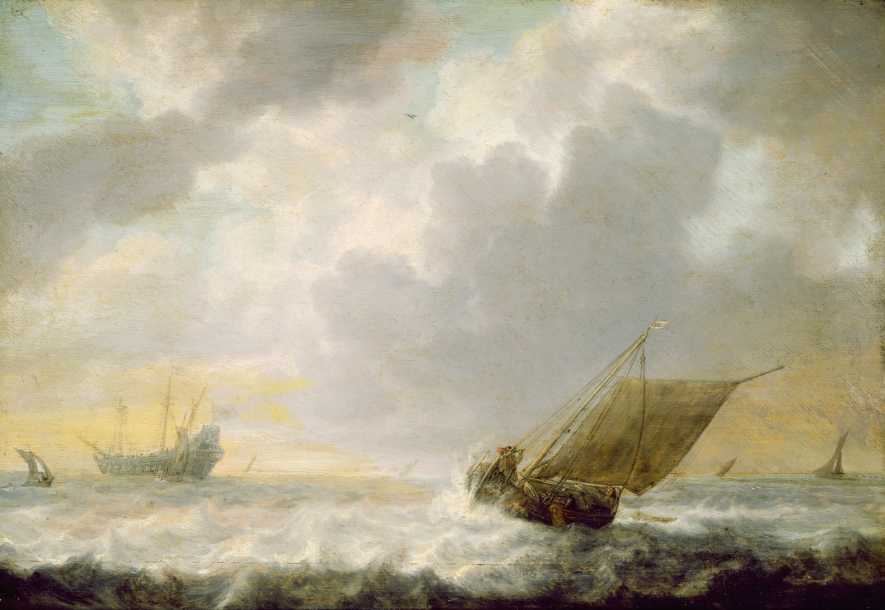 Zeegezicht, ca. 1650 door Simon de Vlieger