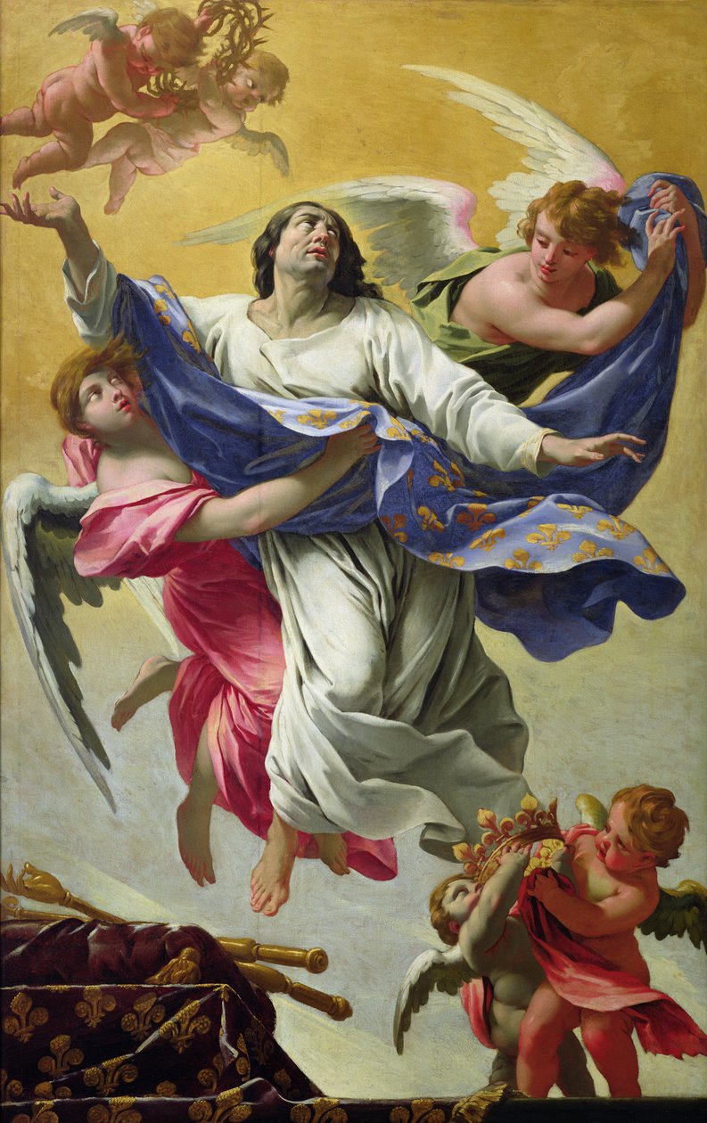 Apotheose van St. Louis, 1639-42 door Simon Vouet