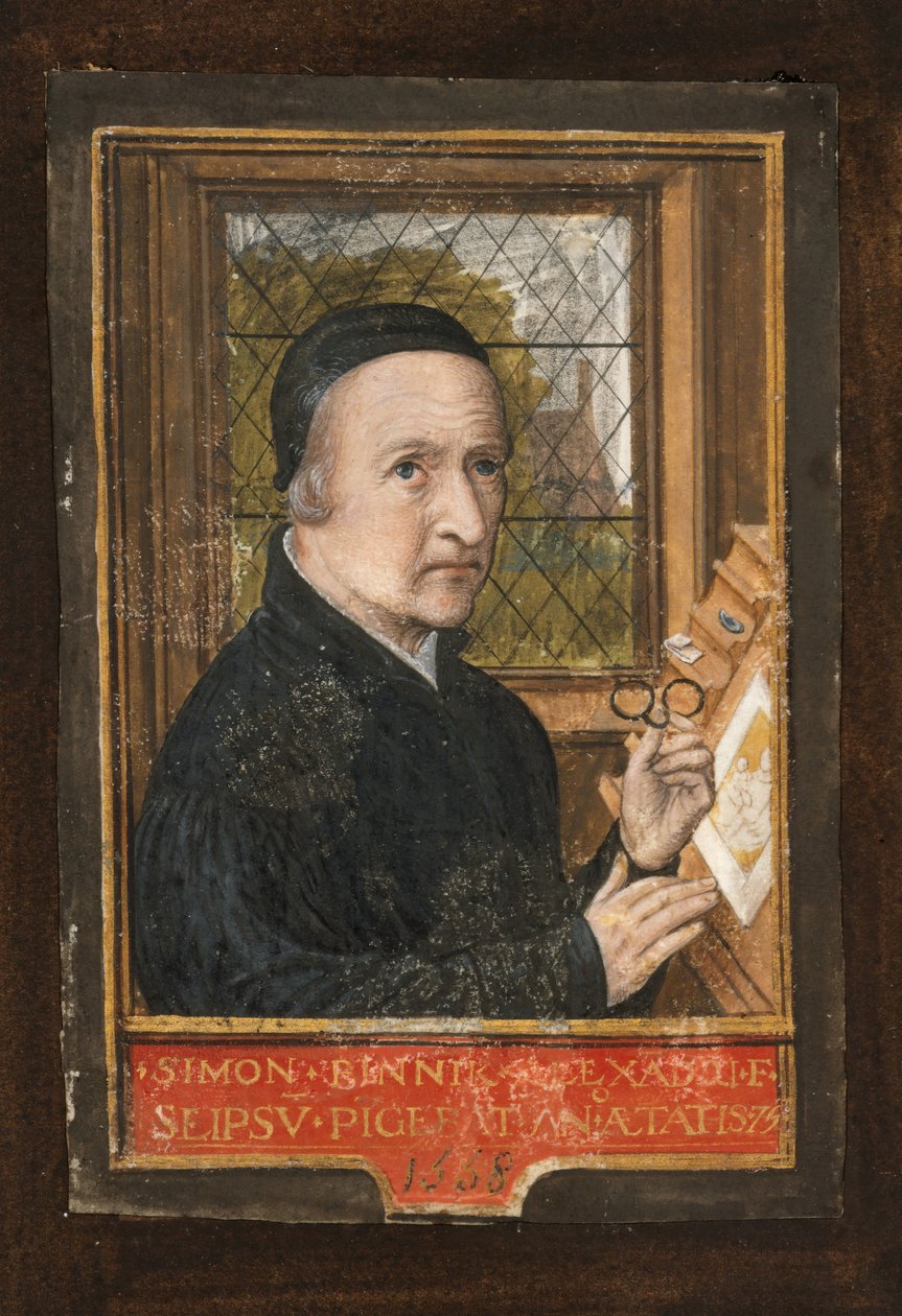 Zelfportret, 1558 door Simon Bening