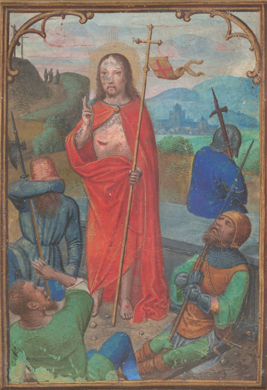 De Opstanding, ca. 1530 door Simon Bening