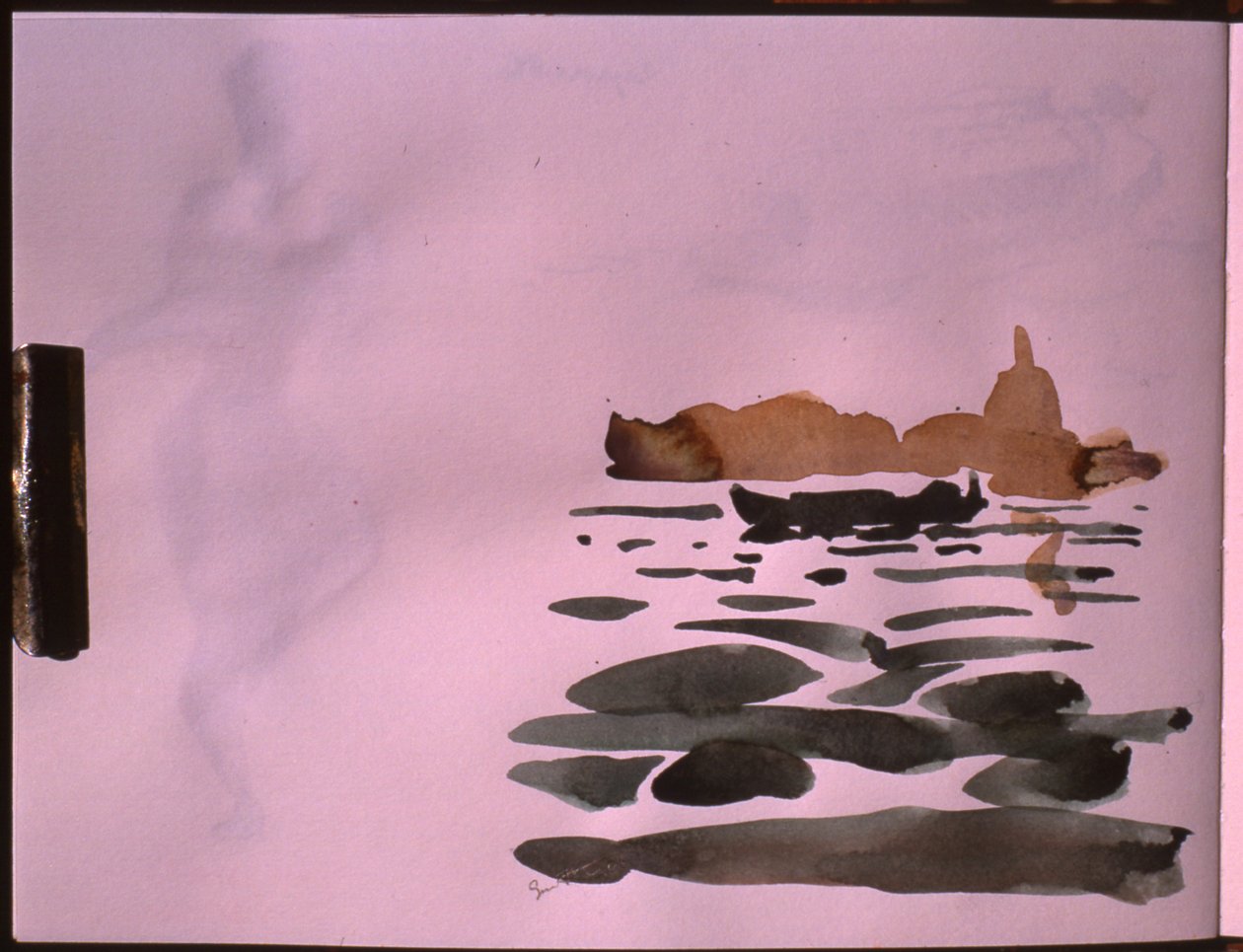 Rondvaartboot, Venetië (aquarel op papier) door Simon Fletcher