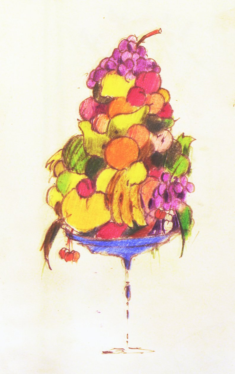 Coupe, 2005 (aquarel en krijt) door Simon Fletcher